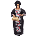 thumbnail image 4 of African Dresses For Women Luxury Boubou Material Rich Embroidery Design Long Dress, 4 of 5