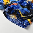thumbnail image 5 of Traje hawaiano de 2 piezas para niño, conjunto de camisa de manga corta y pantalones cortos de verano con botones y estampado Floral/traje para altura de 90 cm/ kaili Sencillez, 5 of 5