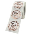thumbnail image 1 of KLKCMS 500 Pcs/rouleau Autocollants Merci Rouleau, Emballage de Vos Produits, Colis, Sacs, 2,5 cm, 1 of 9