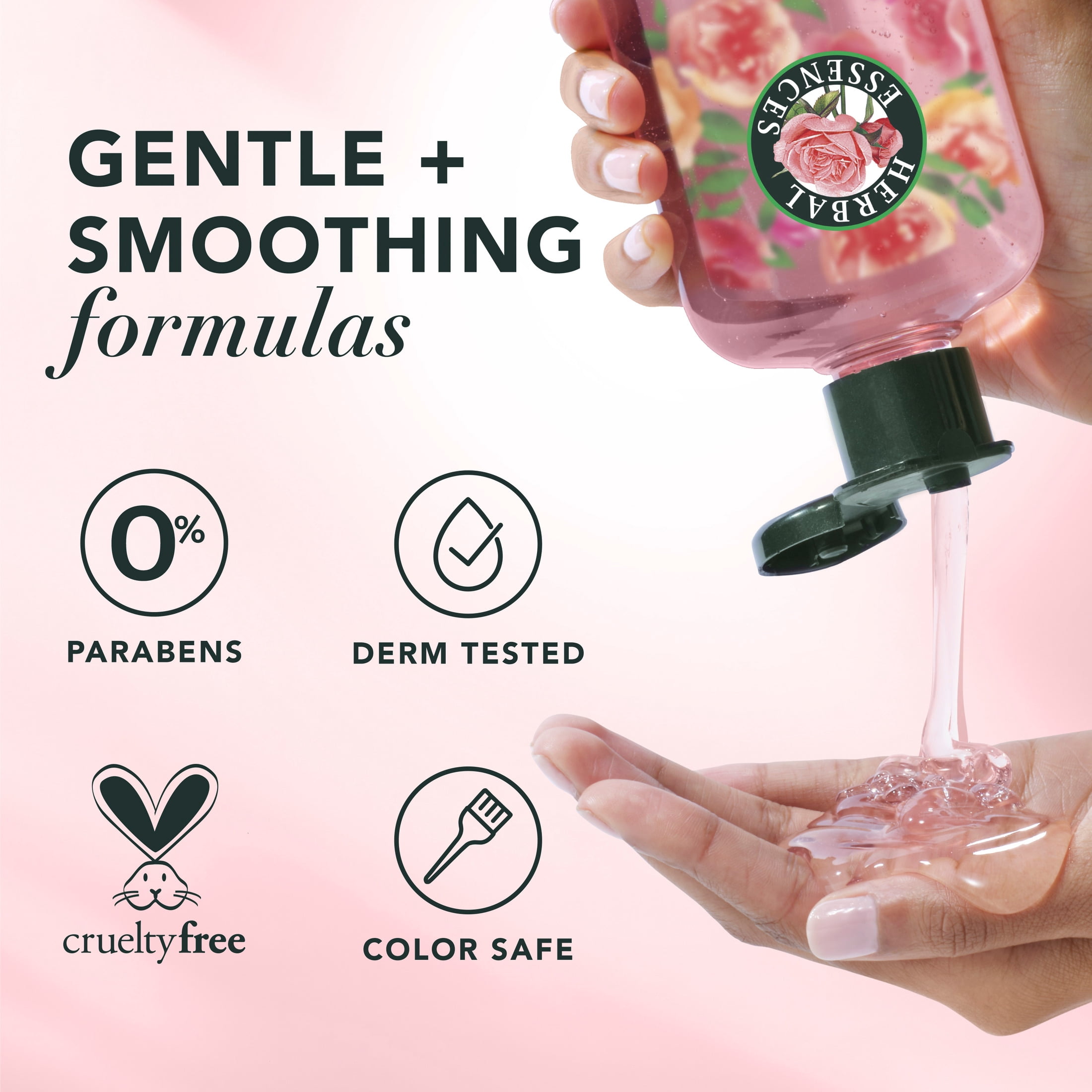 (4 pack) Herbal Essences Shampoo and Conditioner Set, All Hair Types, Rose Hips, 13.5 fl oz 2 Ct