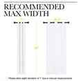 thumbnail image 2 of NICETOWN Blackout Thermal Curtains White, Set of 2, W42 x L63 Bedroom Blackout Curtains 2 Panel Sets 63 inch Length Blackout, 2 of 8