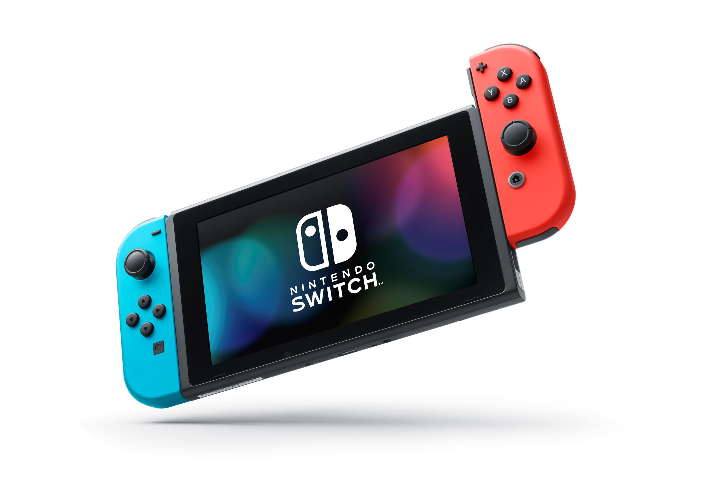 NINTENDO HADSKABAH SWITCH WITH NEON BLUE AND NEO RED JOY-CON