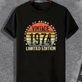 thumbnail image 1 of 1pc Pegatina Edición Limitada de 1974 Adecuada para Camisetas, Sudaderas y Hoodies, Calcomanías para Hombres, 1 of 6