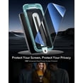 thumbnail image 2 of Protector de pantalla de privacidad ESR para iPhone 16/15 (paquete de 3), 2 of 9