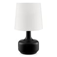 thumbnail image 2 of Lampe de Table Moderne "Cheru" de 17,25 Pouces de Haut, Touch-On, Noir Poudre, 2 of 4
