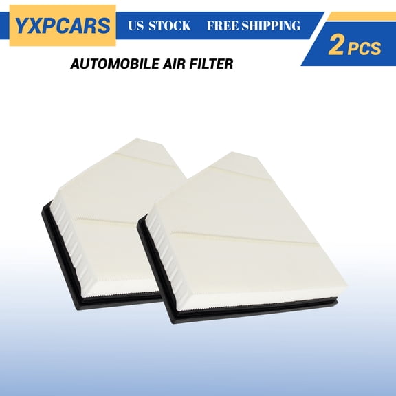 YXPCARS 2-Pack Engine Air Filter (CA11494), Replacement Front Engine Air Filter for Chevrolet Camaro 2016-2023 Cadillac CTS 14-19 ATS 13-19