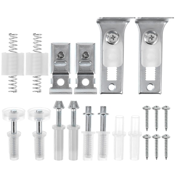 MOVTOTOP 1 Set Bifold Closet Door Hardware with Repair Parts Pivot Guide Wheel Track