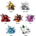 thumbnail image 2 of Artificial Outdoor Plants Garland Rattan Christmas Ball Cutting Flower Pine Cone Decoration Simulation Plastic Branch Rustic - Silver Gray, 2 of 7