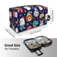 thumbnail image 4 of XMXT Large Capacity Makeup Pouch Bag, Funny Animal Cartoon Portrait Make Up Storage Bag Cosmetic Travel Toiletry Bags for Women Men, One Size, 4 of 9