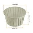 thumbnail image 2 of Uxcell 100Pcs Cupcake Baking Cups 3.5oz Standard Size Paper Cupcake Liners Greaseproof Wrappers Disposable Grey, 2 of 6