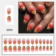 thumbnail image 2 of French Tips Press on Nail Almond Shape Fake Nail Full Cover False Nail Acrylic Glues on Nail for Women Girls 12 Sizes, 2 of 4