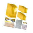 thumbnail image 4 of Kit de láminas de aluminio para manualidades, láminas de metal resistentes y multiusos para repujado de 0,07 mm Oro, 4 of 7