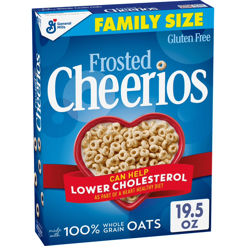 General Mills, Frosted Cheerios Cereal, Gluten Free, Family Size 19.5