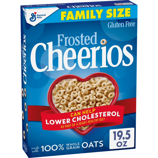 General Mills, Frosted Cheerios Cereal, Gluten Free, Family Size 19.5