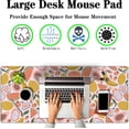 thumbnail image 2 of Large Desk Pad, Keyboard Mouse Pad Gaming Desk Mats, Mouse Pad Mat Non-Slip Rubber Base Waterproof with Stitched Edges, 35.4 X 15.7 inch for Work/Game/Office/Home Bright Summer Cartoon Fruits, 2 of 4