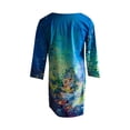 thumbnail image 5 of CEHVOM Robe Mi-Longue pour Femmes, Mode Décontractée, à Imprimé Floral, Ample, Grande Taille, à Col en V, 5 of 5