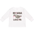 thumbnail image 3 of Inktastic My Nana Loves Me Sloth Girls Long Sleeve Toddler T-Shirt, 3 of 5
