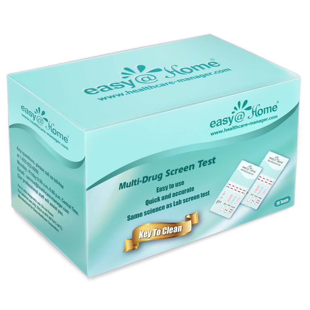 EasyHome MultiDrug Screen Test, EDOAP 144, 10 count