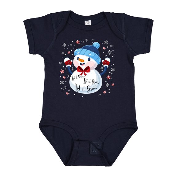 Inktastic Holiday Snowman Boys or Girls Baby Bodysuit
