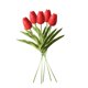 thumbnail image 1 of Mini flor artificial oficina en casa decoración floral banquete de boda decorativa PU flor falsa, rojo 5 piezas sidaley ZHF0582-04B, 1 of 6