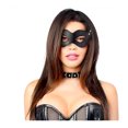 thumbnail image 4 of Black Cat Costume Accessories Set with Leather Faux Mask, Leather Choker and Mini Riding Crop, 4 of 5