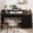 Black, variant on 54" Farmhouse Executive Desk with Drawers & Charging Station, Wooden Home Office Computer Desk with File Cabinet Storage, Rustic Study Writing Workstation Table,Black