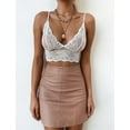 thumbnail image 2 of Women Floral Lace Halter Bralette Lined Bra No Pad, 2 of 4