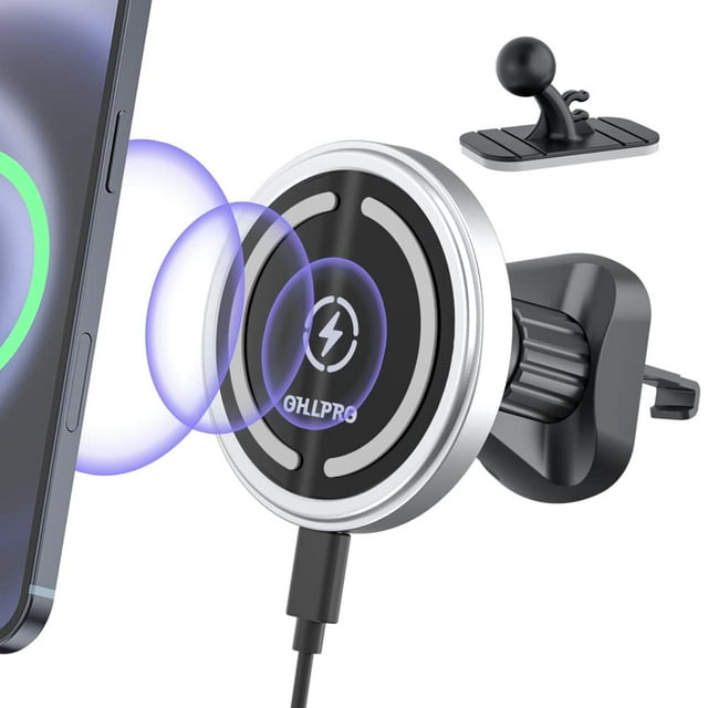 Cargador de coche inalámbrico magnético OHLPRO para iPhone con MagSafe