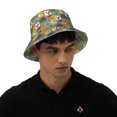 thumbnail image 6 of Kdxio Reflective Bucket Hat - Hawaiian Style Print Bucket Hat for Men,Women, 6 of 9