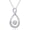 White Gold, variant on 14k Gold Small Infinity Necklace for Women, Created Moissanite Love Anniversary Jewelry Gifts for Wife/Mother,16-18 Inch