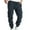 Navy, variant on WREESH Men's Drawstring Sweatpants Fashion Solid Casual Elastic Waist with Pocket Trousers Sport Pants Black
