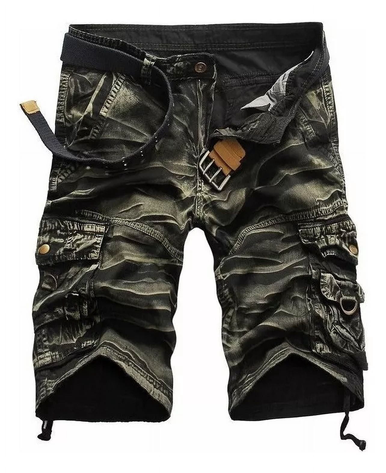 🏕️ Pantalones Cortos De Pesca Para Hombre FP01M – Secado Rápido, UPF 50+, 7 Bolsillos, Elásticos (Poliéster + Spandex)