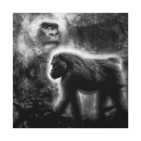 Baboon Abstract Expressionism - Canvas