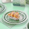 thumbnail image 5 of Paper Plates - 168pcs Disposable Party Supplies, Sage Green and Silver Plates for Birthday, Wedding, Baby Shower Parties, 5 of 14