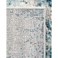 thumbnail image 7 of Unique Loom Leipzig Collection Area Rug - Bach (5' 3" Square Blue/Ivory), 7 of 7
