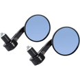 thumbnail image 1 of Motorcycle Rear View Mirrors, 1 Pair 7/8 Universal Motorcycle Chrome Side Mirrors with Handlebar End Cap Motorbike, 1 of 5