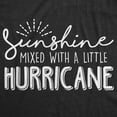 thumbnail image 2 of Womens Sunshine Mixed With A Little Hurricane T Shirt Cute Sarcastic Tee for Ladies Womens Graphic Tees, 2 of 9