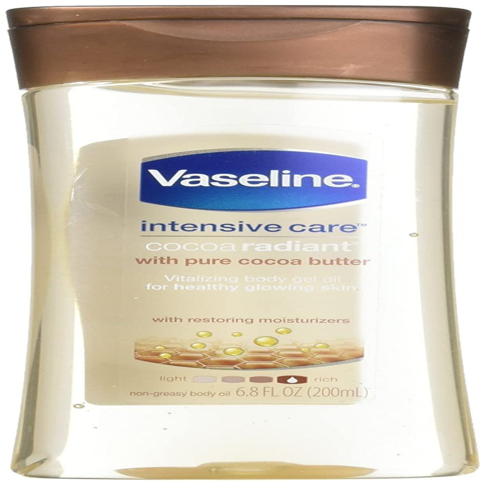 Vaseline Total Moisture Cocoa Radiant Body Gel Oil 6.8 oz (2 Pack) in