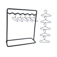 thumbnail image 2 of arctrm Doll Garment Rack Set Dollhouse Decor Metal Miniature Clothing Storage with Girl 11 Hangers, 2 of 9