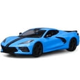 thumbnail image 2 of 2020 Chevrolet Corvette Stingray Z51 Coupe Blue with Black Stripes 1/24 Diecast Model Car by Maisto, 2 of 3