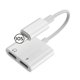 thumbnail image 2 of Adaptador Divisor 2 En 1 Para Iphone 7, Conector De Auriculares De 3,5Mm, Adaptador De Audio Aux, Convertidor De Cable Para Auriculares, Carga De Llamadas De Música Sweethay EL011685-00, 2 of 5