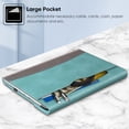 thumbnail image 5 of Protective Case For 13 Inch Microsoft Surface Pro 8 (2021 Release), Portfolio Business Cover with Pocket Stylus Holder, Turquoise, 5 of 7