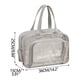 thumbnail image 3 of Ganfancp Bolsa Transparente de Pvc para Lavado En Seco Bolsa para Cosméticos Bolsa de Playa de Gran Capacidad Artículos En Liquidación 1 X Kit de Separación En Seco y Húmedo, 3 of 7