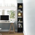 thumbnail image 6 of ANHXN Narrow Bookshelf, Open Bookcase, Coner Shelf, Storage Shelves, Display Storage Shelves, Floor Standing Unit, Home Decor, Furniture for Home Office, Living Room, Bedroom, 6 of 12