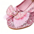 thumbnail image 4 of Girls Snow Queen Queen Heel Shoes Wedding Toddler Flower Glitter Dress Shoes (Little/Big Kid), 4 of 6