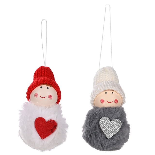 Decoración navideña, muñeco de Ángel, colgante de árbol, adornos colgantes, manualidades navideñas, decoraciones de elfos