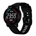 thumbnail image 2 of Resicozy Watches for Boys and Girls Round LED Digital Sports Watch Large Display Date Week Lightweight Outdoor Student Daily Wrist Watches Black -DJ10, 2 of 7