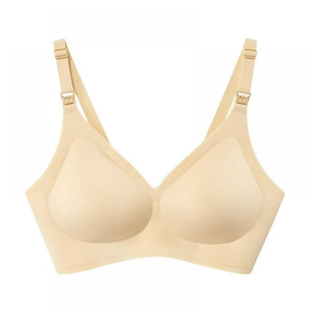 

Sleeping Bras for Nursing Women Large Bust - Breastfeeding Seamless Ultra Comfort Maternity Smooth Wireless Pregnancy Sleeping Bralette Bra(1-Packs)