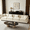 Cream, variant on QUNTTINA 152.8" 4-Seater Modular Sectional Sofa, Chenille Fabric Reversible Couch with Double Layer Plush Cushions, Ergonomic Support Pillows Tool-Free Assembly Modern Living Room Furniture