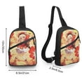 thumbnail image 2 of Genshin Impact Sling Bag Foldable Crossbody Bag Unisex Versatile Shoulder Bag Chest Pack Zipper for Gym Travel, 2 of 5